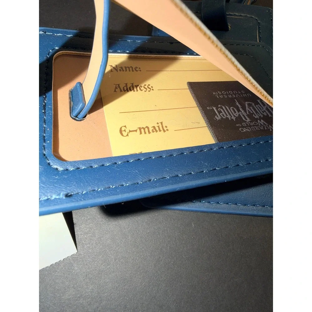 2 Universal Studios Harry Potter Ravenclaw Luggage Tags Navy Blue New